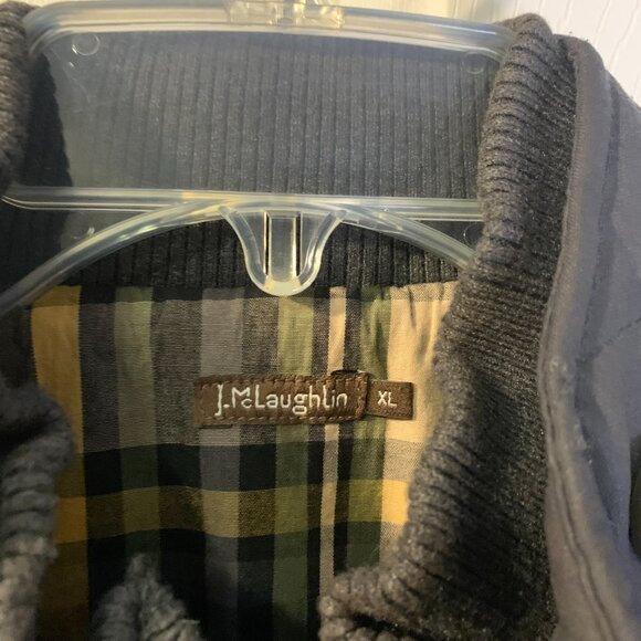 J. McLaughlin Men's Quilted Barn Jacket Size XL Black 100% Nylon Gorpcore Chores - Picture 10 of 10